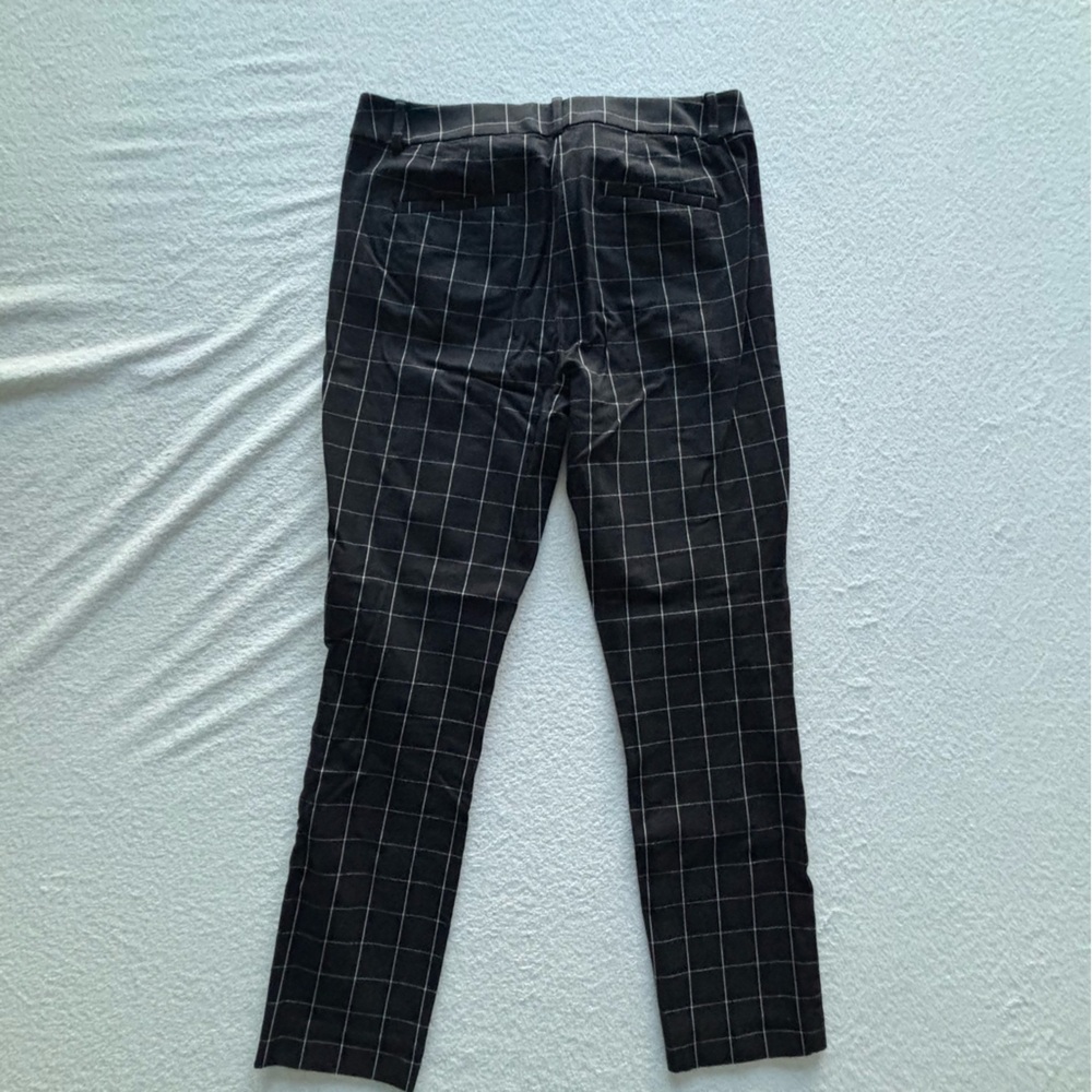 LOFT Women’s Black Checkered Pants
